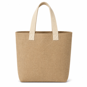 Sac fourre-tout en jute Good Vibes Only, couleur naturelle, poignée en coton, ouverture supérieure, style bohème, hauteur 35 cm, plage, voyage, usage quotidien - Product Image 3