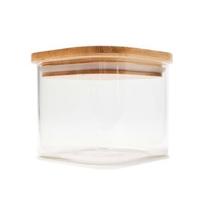 Pot en verre avec couvercle en bois, hermétique, compatible micro-ondes, écologique, réutilisable, pour rangement alimentaire, organisateur de garde-manger, bonbons - Product Image 2