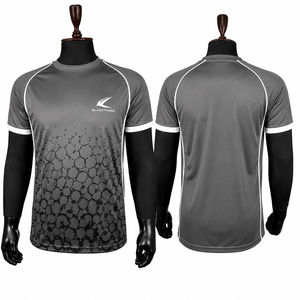 Camiseta Deportiva Personalizada al por Mayor con Cuello Redondo y Sublimación Completa, Manga Corta, Nombres y Números de Jugadores, 160 GSM, 100% Poliéster, Tejido Elástico en Cuatro Direcciones - Product Image 4