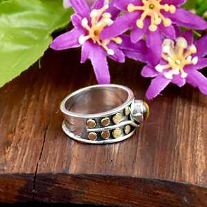 Handmade <b>Tiger</b> <b>Eye</b> 925 Sterling Silver <b>Ring</b> Boho Statement Jewelry for Her For Birthday Anniversary Valentines Day Gifts - Product Image 3