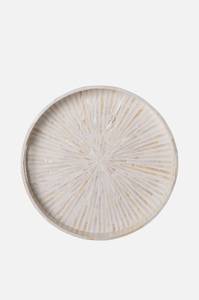 <b>Round</b> MOP Decorative <b>Tray</b> With Handle Natural Mother Of Pearl Inlay Scandinavian Style Coffee <b>Table</b> Serving <b>Tray</b> serving <b>tray</b> - Product Image 5