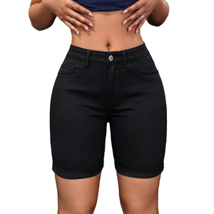 Shorts en coton pour femmes de haute qualité, dernier design, impression de logo personnalisée, fermeture élastique à la taille, style décontracté, respirant, shorts tendance - Product Image 5