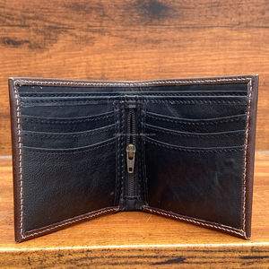 Cartera plegable de cuero genuino con diseño floral de alta calidad con logotipo personalizado de lujo para uso diario con múltiples ranuras para tarjetas - Product Image 6