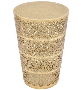 โต๊ะข้างโลหะอเนกประสงค์พร้อมชั้นวางนิตยสารในตัวสำหรับห้องนั่งเล่นที่จัดระเบียบได้และดีไซน์เฟอร์นิเจอร์ที่ใช้งานได้จริง - Product Image 3