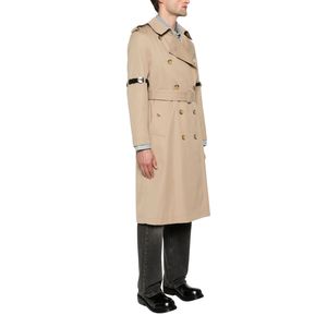 Manteau Trench de Luxe pour Homme en Polyester, Chaud et Long pour l'Hiver, Fermeture à Boutons en Corne, avec Ceinture, Respirant et Séchage Rapide - Product Image 5