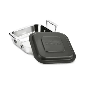 Cacerola de Acero Inoxidable de Alta Resistencia, Apta para Horno, con Grabado Floral Elegante Plateado, Estilo Banquete de Acción de Gracias, para Diwali - Product Image 2