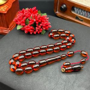 PRAYER HANDMADE ECO-FRIENDLY RESIN LOVE TASBIH AMBER BEADS Turquoise Prayer Rosary <b>Stone</b> Muslim Rosary Counter Jewelry - Product Image 5