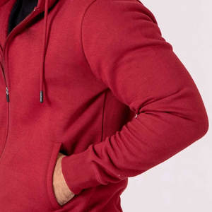 ชุดวอร์มผ้าฟลีซพรีเมียมสำหรับผู้ชาย |   ชุดเซ็ตแทรคสูทแบบมีซิปสีมารูนเบอร์กันดี |   ชุดออกกำลังกายและชุดกีฬา - Product Image 5