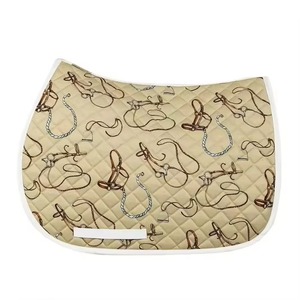Premium Quality All-Purpose Custom Saddle Pad Comfortable Horse English Equestrian Designer <b>Stitching</b> Custom Color Polyester - Product Image 6