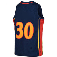 Uniforme de Baloncesto Personalizado con Nombre y Número, Color Azul Marino, Rojo y Amarillo, Unisex para Adultos, Transpirable, de Alta Calidad, con Nombre de Marca Personalizado, Cuello en V sin Mangas