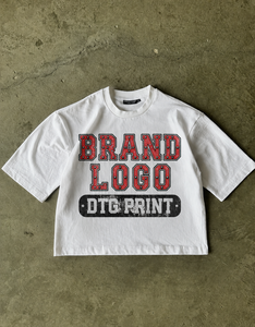 เสื้อยืดพรีเมียมทรงเรกูลาร์ สตรีทแวร์ ผ้าฝ้ายถัก 100% สกรีนโลโก้ได้ ลำลอง สไตล์คนเมือง เป็นมิตรกับสิ่งแวดล้อม เนื้อผ้าหนา - Product Image 2