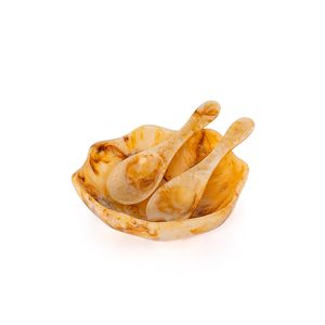 ชามเรซิ่นพรีเมียมทำมือสำหรับสลัด พาสต้า และผลไม้ พร้อมช้อนจาก curio craft - Product Image 6