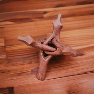 Soporte de Incienso y Difusor de Aromaterapia de Madera de Sequoia Roja Natural de 6 Pulgadas, Hecho a Mano, Duradero y Ecológico - Product Image 5