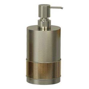 Heavy Gauge Steel <b>Soap</b> Dispenser with <b>Refillable</b> Pump Bottle Metal Lotion Dispenser for Modern Bathrooms Hotels Apartments - Product Image 1