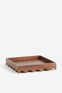 Plateau de service rectangulaire en bois d'acacia naturel et écologique avec poignées, design personnalisé, finition polie pour la décoration de la maison - Product Image 5