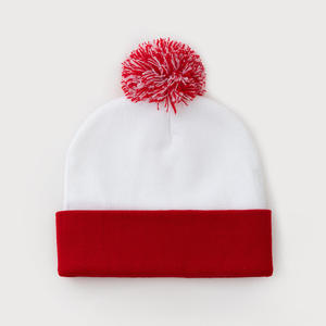 Bonnet en tricot unisexe avec pompon en fausse fourrure, doux et confortable, pour l'hiver, logo personnalisé, OEM, marque privée, fournisseur en gros de couvre-chefs - Product Image 3