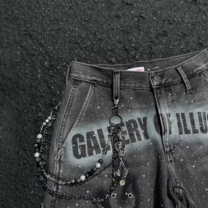 Pantalones Cortos Casuales para Hombre, Transpirables, Diseño de Parches de Mezclilla, Antiarrugas, Resistentes al Viento, Mezcla de Poliéster/Algodón, Estilo Urbano - Product Image 3