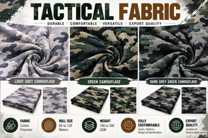Telas de Camuflaje Tácticas Premium, Textil Resistente con Estampado Bosque, Totalmente Personalizable, Pedidos al por Mayor Válidos Según ISO, Fabricante - Product Image 2