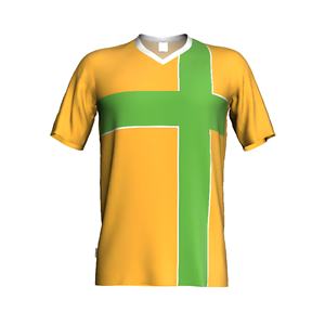 Ropa de fútbol con estampado personalizado, color turquesa, moderno, abstracto, manga corta, transpirable, cuello redondo, nombre personalizado, número 100% - Product Image 4