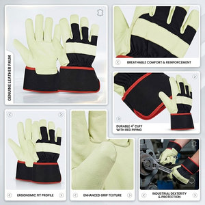 Gants de travail en polyester antidérapants et antistatiques de haute performance, résistants à la chaleur, avec manchette de sécurité, 7 oz, protection souple pour grimpeurs canadiens - Product Image 3