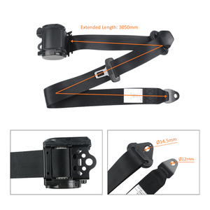 Cinturón de Seguridad Universal para Automóvil de 3 Puntos HO-FEB003, Resistente - Product Image 3