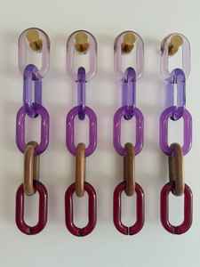 โซ่เรซิ่นใสขนาดใหญ่เป็นมิตรกับสิ่งแวดล้อม สำหรับตกแต่งผนัง DIY ทำมือ ของตกแต่งคริสต์มาส  ฉากกั้นห้องรูปนกฮูกแบบปรับแต่งได้ - Product Image 3