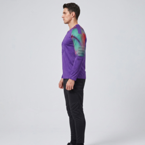 Highest Demanding <b>Padded</b> Design Goalkeeper Uniforms Sets Long Sleeve Jerseys Shirts Tops & Ankle Length Pants Set For Unisex - Product Image 2