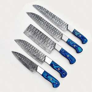 Multi Purpose <b>Kitchen</b> Chef <b>Knife</b> Set with <b>Sharp</b> Damascus Steel Blades Comfortable Non Slip Handles for Daily Use Chef <b>Knife</b> Set - Product Image 1