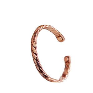 Brazaletes de Cobre Puro con Diseño Trenzado, Brazalete Abierto, Pulsera, Brazalete, Joyería Curativa Hecha a Mano para Hombres y Mujeres - Product Image 1