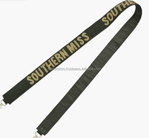 Handmade Beaded Embroidery Belt <b>Strap</b> Custom Logo College Gameday Shoulder Purse Crossbody <b>Adjustable</b> Fashion Replacement - Product Image 1