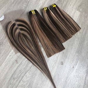 Vente en gros d'extensions de cheveux vietnamiens ondulés 100% naturels bruns de haute qualité à double extrémité pour le tissage - Product Image 5