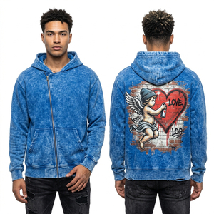 Sweat à capuche streetwear urbain avec poches fonctionnelles, en mélange de coton personnalisé, pull-over moderne, sweat à capuche tendance, fabrication usine - Product Image 5