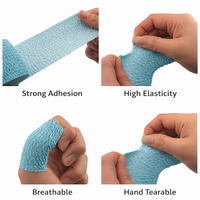 Cinta Adhesiva Elástica de Algodón para Crossfit, Levantamiento de Pesas y Deportes, con Protección para el Pulgar
