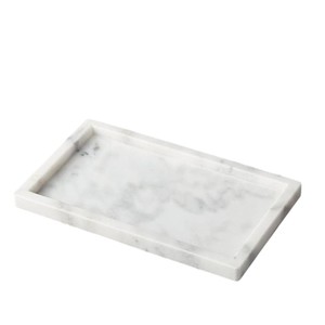 Elegante bandeja decorativa de mármol natural, bandeja rectangular clásica de mármol para uso doméstico y hotelero. - Product Image 1
