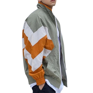 Ensemble de veste coupe-vent décontractée en patchwork fin, style hip-hop, vêtements de sport, faible MOQ, prix abordable - Product Image 6