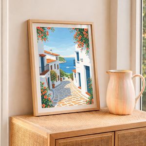 Cadre photo rectangulaire en bois classique, écologique, fait main, avec impression couleur, durable, pour table et mur, décoration intérieure - Product Image 6