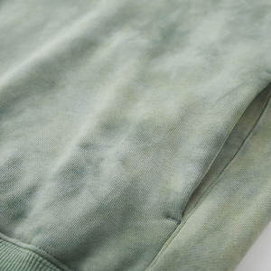 เสื้อฮู้ดดี้ผ้าฝ้ายฟลีซหนานุ่มทรงโอเวอร์ไซส์ สไตล์สตรีทแวร์ วินเทจฟอกสี รับผลิตแบรนด์ส่วนตัว ขายส่ง MOQ ต่ำ คุณภาพสูง - Product Image 6