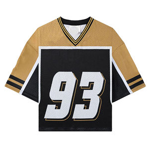 Camiseta Deportiva Retro de Fútbol Americano para Hombre, Diseño Personalizado al por Mayor, 100% Poliéster, Secado Rápido, Impresión por Sublimación Completa, Manga Corta - Product Image 6