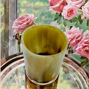 Shorts religieux découpés faits à la main de klaxon de métiers naturels avec la conception en verre complexe imperméable - Product Image 1