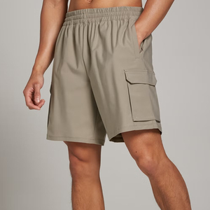 Shorts Bermuda pour Homme en Nylon/Spandex Gris Écologique avec Cordon de Serrage à la Taille, Service OEM, Style Décontracté - Product Image 5
