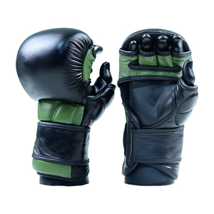 ถุงมือ MMA สำหรับฝึกซ้อมแบบเปิดฝ่ามือ สำหรับผู้ชาย เหมาะสำหรับการฝึกซ้อมกราปลิง คิกบ็อกซิ่ง มวยไทย ป้องกันตัว และการฝึกซ้อมกับกระสอบทราย - Product Image 5