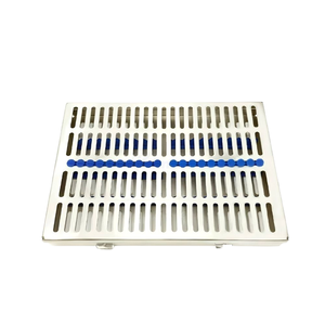Manual Dental Sterilization Cassette 10 Instruments Medical Grade Stainless Steel Surgical Tray Silicone Racks Dentavex CE - Product Image 3