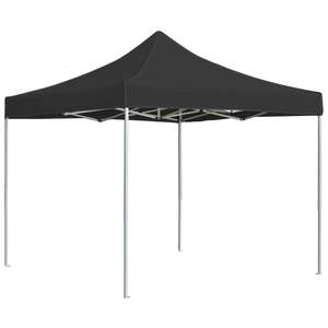 Carpa Plegable para Bodas y Fiestas de Aleación de Aluminio Antracita de 9.8 pies x 9.8 pies - Product Image 1