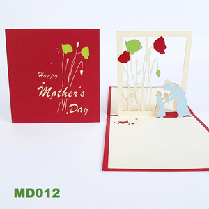 Tarjetas de Felicitación de Papel de Alta Calidad, Hechas a Mano en 3D, con Barnizado Mate Offset de 2 Colores, para el Día de la Madre, Cumpleaños, Regalo de Recuerdo ANN - Product Image 4