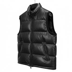 Custom Men's Insulated Waterproof Puffer <b>Vest</b> Winter Quilted Sleeveless Outdoor Casual <b>Utility</b> Waistcoat Jacket - Product Image 4