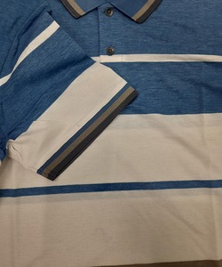 Camiseta de Punto de Manga Corta para Hombre, Ecológica, 100% Algodón, Diseño con Puntos, Corte Regular, Color Marrón, Blanco y Naranja - Product Image 6