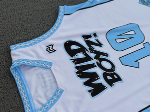 Consigue AHORA los últimos diseños 2026 de camisetas de baloncesto personalizadas con cuello acanalado - Product Image 5