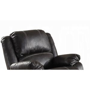 Zuriel Black Synthetic Leather <b>Recliner</b> Chair - Product Image 6