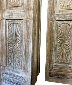 Puerta de Madera Sólida Moderna en Oferta, con Diseño Decorativo, Estructura Resistente y Larga Duración para Viviendas - Product Image 4