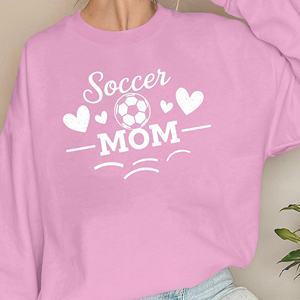 Fútbol MOM con corazones sudaderas de mujer - Product Image 4